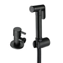 GobekUsa Brushed Gold Bidet Sprayer Kit with Copper Valve Set and Shattaf Shower Head