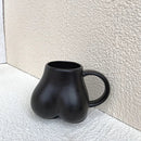 GobekUsa Lovely Butt Shape Ceramic Coffee Cup Storage Decoration