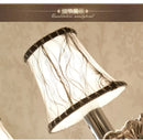 GobekUsa Crystal Wall Lamp: Smoke Grey Shade, European Style, Double Heads