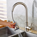GobekUsa Kitchen Faucet: Oil Rubbed Bronze Finish, 360° Rotating Hot Cold Mixer Tap