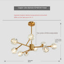 GobekUsa Crystal LED Chandelier Ceiling Light for Elegant Home Décor