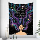 GobekUsa Bohemian Moon Tarot Tapestry for Home Decor and Yoga Mat