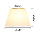 GobekUsa Golden Edge Large Cloth Lampshade Cover for Bedroom Bedside Floor Lamp