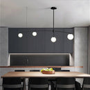 GobekUsa Bubble Iron Chandelier: Minimalist Nordic Kitchen Restaurant Island Light