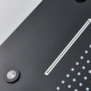 GobekUsa LED Luxury Ceiling Embedded Shower Head Rainfall Colorful Bathroom Showers 304SUS