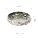 GobekUsa Ceramic Kimchi Plate - 6inch Round Dish - Solid Glaze