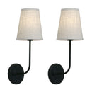 GobekUsa Industrial Flared Funnel Wall Lamp Set: Classic Country Style, Bedroom Reading Light