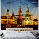 GobekUsa City Night Scene Tapestry with European London Style Wall Hanging