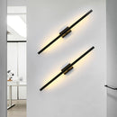 GobekUsa Linear Metal Tubes LED Wall Light Gold for Modern Living Room & Bathroom Mirrors
