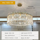GobekUsa Crystal Chandelier: Luxe LED Living Room Decoration