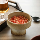 GobekUsa Handmade Retro Floral Ceramic Snack Bowl - Eco-Friendly Porcelain Bowl