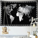 GobekUsa Geometric World Map Tapestry Wall Hanging: 3D Print Decor Yoga Mat Sleeping Pad