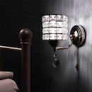 GobekUsa Crystal Wall Sconce: Retro Luxury for Living Room, Balcony, or Aisle Lighting