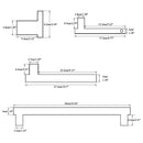 GobekUsa 6-Piece Brushed Nickel Bathroom Accessories Set
