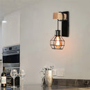 GobekUsa Artistic Metal Iron Wall Lamp for Bedroom Livingroom Restaurant Bar Sconce