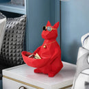 GobekUsa Cool Cat Resin Figurine Table Statue Decor Sculpture Ornamental Figurines