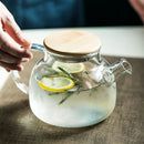 GobekUsa 1.8L Transparent Borosilicate Glass Teapot | Heat-Resistant Flower Tea Set