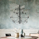 GobekUsa Contemporary Iron Glass Chandelier for Stylish Foyer Lighting