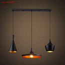 GobekUsa Iron Chassis Ceiling Panel Dining Room Lamp - Multi Head Rectangular Round