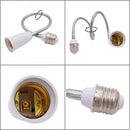 GobekUsa Gooseneck E27 to E27 Base Extension Adaptor for Lamp Bulb Holder
