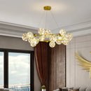 GobekUsa Gold LED Glass Bubble Chandelier for Dining Room and Restaurant