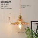 GobekUsa Glass Copper Pendant Light: Modern Nordic Style Hanging Lamp for Kitchen, Dining, and Living Room