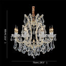 GobekUsa Crystal Candle Chandelier: Elegant LED Pendant Lamps for Home, Hotel, Villa Hall