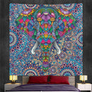GobekUsa Elephant God Mandala Tapestry: Bohemian Home Decor Hippie Style Large Tapestry
