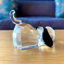 GobekUsa Crystal Puppy Dog Glass Animal Figurine Collectible Home Decor Gift