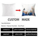 GobekUsa Butterfly Flower Pillow Case: Colorful Animal Landscape Sofa Cushion Cover