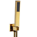 GobekUsa Golden Rainfall Shower Faucet Set with Single Handle Brass Bath Mixers