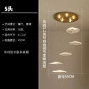GobekUsa Lotus Leaf Chandelier: Modern Luxury Acrylic LED Hanging Lamp for Villa, Hotel, Living Room