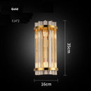 GobekUsa Crystal LED Wall Sconce Light for Bedroom and Corridor