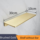 GobekUsa Gold Bath Hardware Set: Towel Ring, Toilet Brush Holder - WF-552200