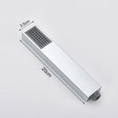 GobekUsa Black ABS Handshower Head with 150cm Stainless Hose - Wall Mounted Faucet Accessory