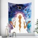 GobekUsa Bohemian Moon Tarot Tapestry for Home Decor and Yoga Mat