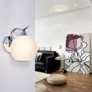 GobekUsa Glass Wall Lamp: Modern Luxury White Ball Light for Bedroom, Aisle, Corridor