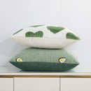 GobekUsa Fluffy Comfort Pillow Cover 45x45cm Avocado Green Cream Blue Home Decor