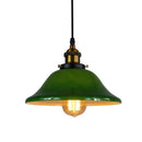 GobekUsa Green Glass Art Pendant Lamp: Nostalgic Industrial Style for Restaurant, Bar, and Coffee Shop