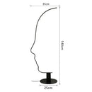 GobekUsa Black Nordic Human Face LED Floor Lamp: Adjustable Indoor Lighting for Living Room