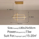 GobekUsa Geometric Aluminum Pendant Light for Living Bedroom Restaurant Kitchen - Modern Art Luminaire