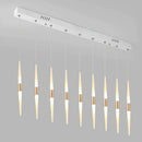 GobekUsa LED Chandelier: Stunning Loft Living Room Bedroom Kitchen Ceiling Light, Long Hanging Fixture