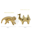 GobekUsa Gold Camel Ceramic Figurines, Bird Ornaments, Home Decor Accessories