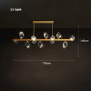 GobekUsa Crystal Copper Round Chandelier: Elegant LED Suspension Lamp for Dinning Room