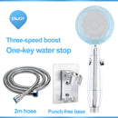GobekUsa High Pressure 3-Function Shower Head for Magic Massage and Water Saving