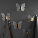 GobekUsa Butterfly Acrylic Towel Hook: Wall Mounted, Bathroom & Door Towel Holder
