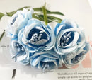 GobekUsa Artificial Peony Tea Rose Camellia Silk Flowers for Home Garden Wedding