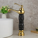 GobekUsa Golden Plated Bathroom Basin Faucet High Short Style Single Handle Sink Mixer Tap