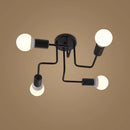 GobekUsa Black Iron Kitchen Ceiling Lamp for Living Room, Bedroom, and Dining Room