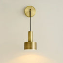 GobekUsa Brass Wall Lamp: Minimalist Nordic Style Sconce for Living, Bathroom, Aisle Lighting